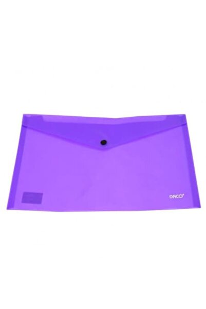 Daco Dosar plic A4 din plastic, închidere cu clic, 200 microni, violet