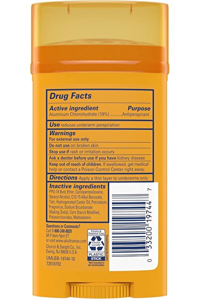 Arm&Hammer Arm & Hammer Ultra Max Solid Antiperspirant Deodorant Active Sport, 2.6 oz