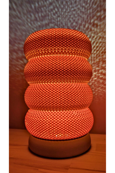 decory Eruky Modern Table Lamp, Pintersert Style Lampshade (Bioplastic) E27