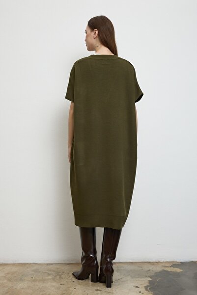 QANU Πουλόβερ Παντζόχα Χακί