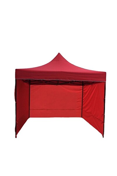 GOLD MARKET Side Wall for Event Tent, 18 m Roll, Textile, Red