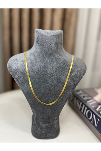 Altın Renk İtalyan Model Çelik Kolye