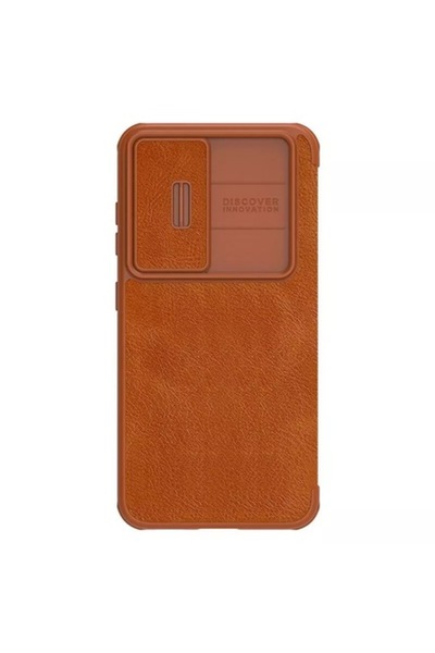 Nillkin Husă din piele QIN Pro pentru Samsung Galaxy S23 - Maro