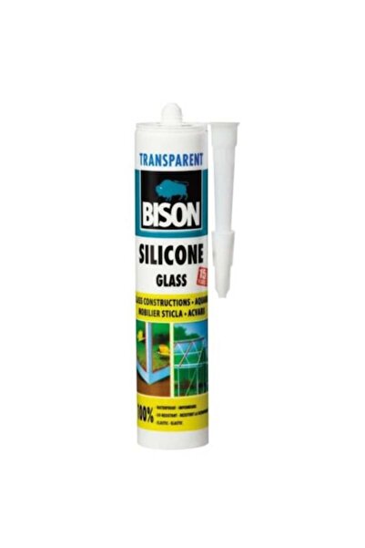 Bison Silicon pentru sticlă, 280 ml, transparent