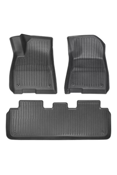 OEM Set of 3 car mats for Tesla Model 3, C191, Black