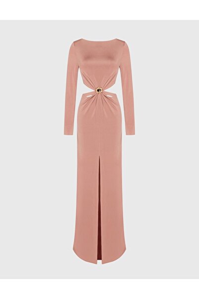 İLVİ Larisa Gül Kurusu Kadın Elbise