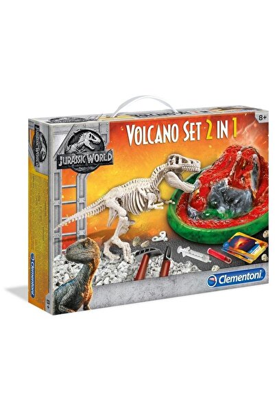 CLEMENTONI Experiment set 2 in 1 Vulcan Jurassic World