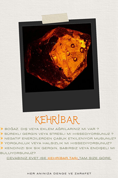 MMİF Kehribar Kolye Doğaltaş Çocuk ve Kadın Erkek 34CM Turuncu 16,5G