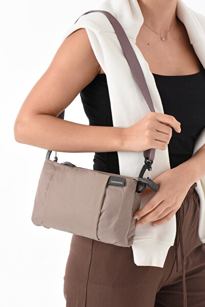 Sanmorris Women's 4 Compartment Parachute Fabric Adjustable Crossbody Bag