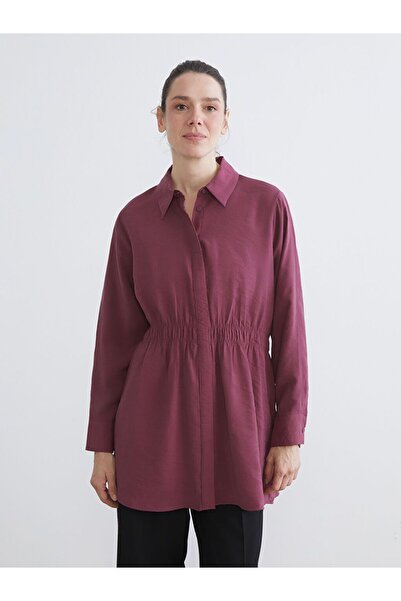 LC Waikiki LCWAIKIKI Classic Oversize Modal Karışımlı Kadın Gömlek Tunik