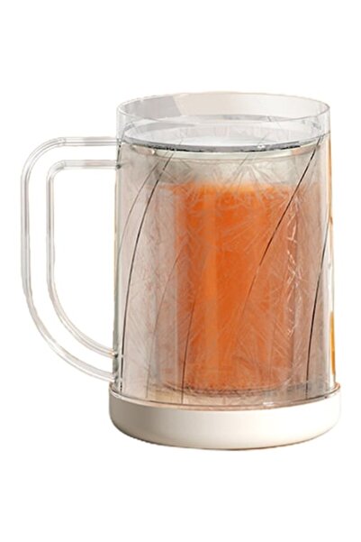 GOLD MARKET Double-Walled Cooling Mug, Plastic, 800 ml, Transparent