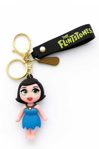 KAYLANIN DÜNYASI سلسلة مفاتيح فلينتستون هدية حنين إلى الثمانينيات والتسعينيات...