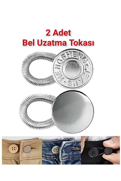 Mucha 2 Adet Pantolon Kemer Bel Uzatma Tokası | Konforlu ve Pratik Bel Genişl...