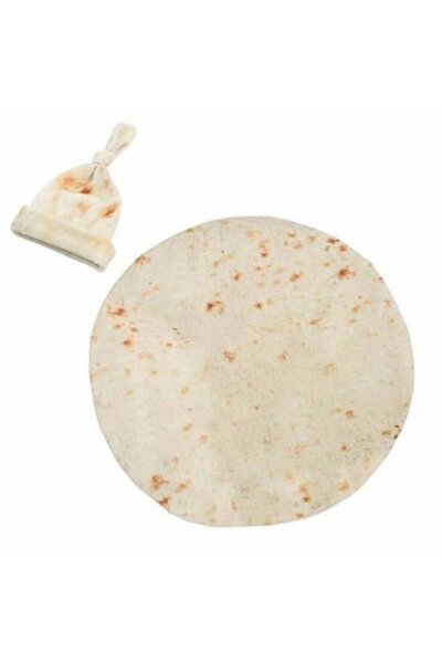 GOLD MARKET Blanket and Hat Set, Pancake Shape, for Children, Polyester, 85 c...