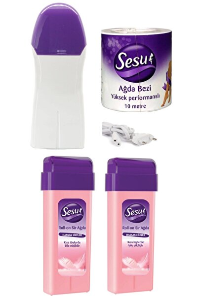 Empressco Hassas ciltler için roll-on kartuş ağda seti, 2 adet ağda makinesi ...