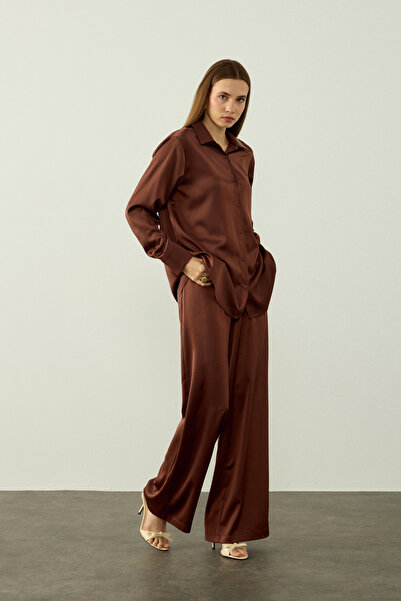 TEREZIE HANNAH SATEN PANTOLON