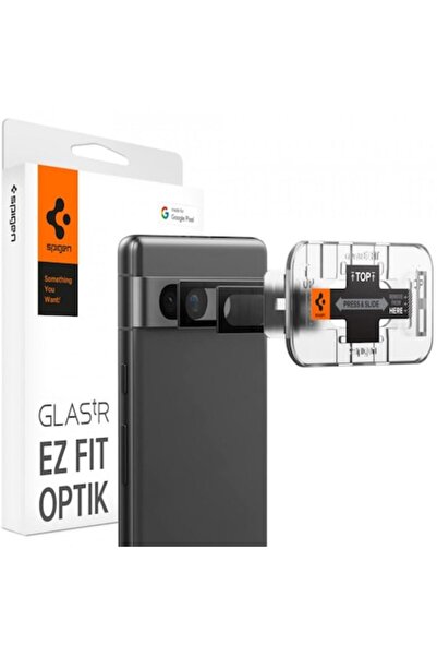 Spigen Set 2 x Glas.tR Optik TR EZ Fit Camera Glass Film for Google Pixel 7a, Black