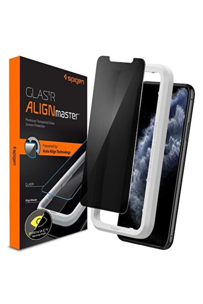 Spigen Protector de ecran pentru iPhone 11/XR, Glas.tR Align Master Privacy, ...