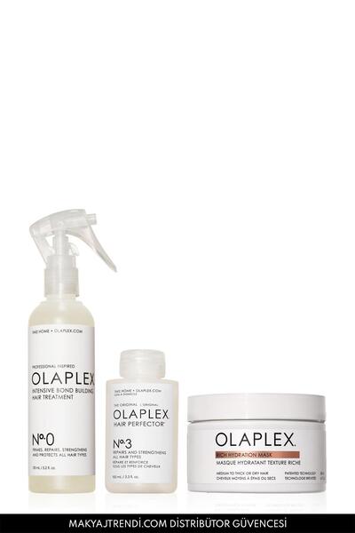 Olaplex Lock The Moisture Set - Kalın Telli Saçlar İçin Onaran & Bağ Güçlendi...