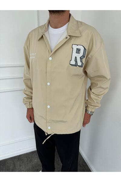 KağanKY Cream College Jacket