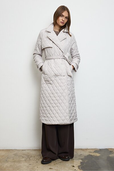 QANU Καπιτονέ παλτό Valora Μπεζ