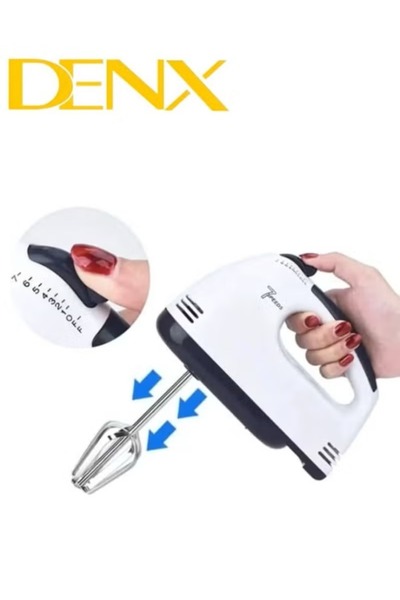 Denx 7-Speed Automatic Electric Food Blender Cake Baking Egg Beater