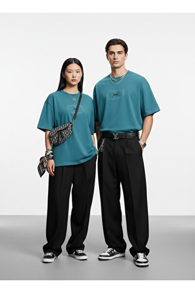 RED MILANO تيشرت قطني قصة البوكس للجنسين