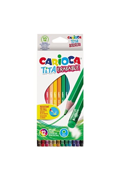 carioca Tita Erasable Colored Pencils, Set of 12