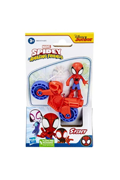 JollyMag Spiderman Set Motocicleta si Figurina Spidey 6 cm