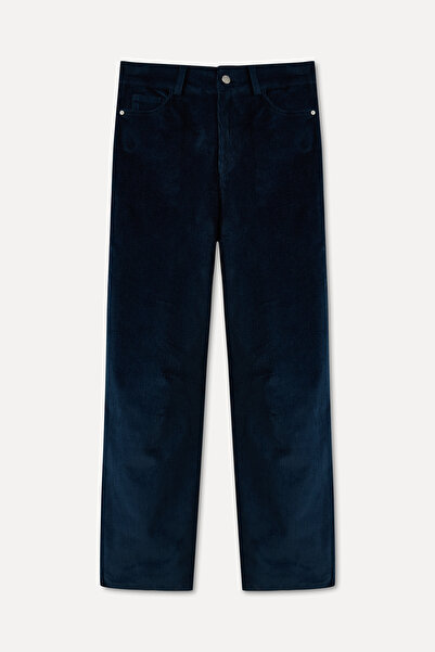 Mudo Relax Fit Velvet Textured Pants