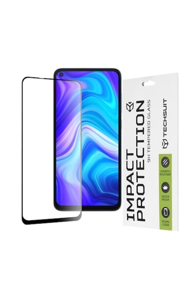 Bibilel Folie pentru Xiaomi Redmi Note 9/Redmi 10X 4G, Techsuit 111D Full Cov...