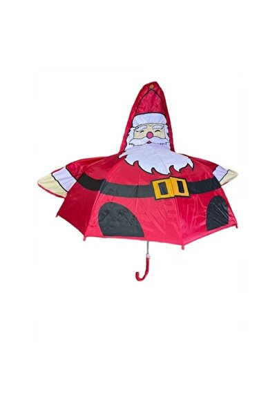 Bibilel Children's Rain Umbrella with Santa Claus Design