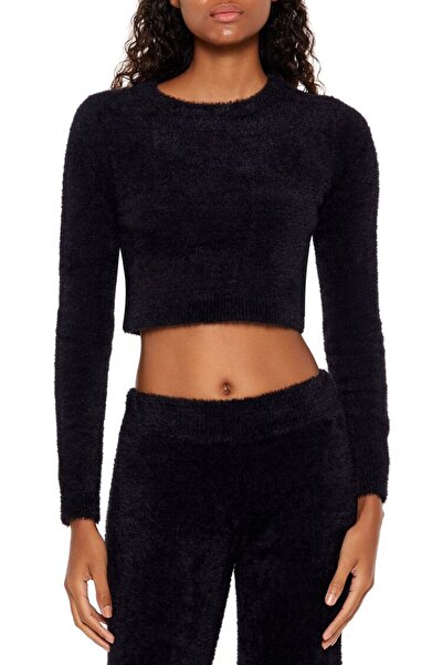 Forever 21 Yumuşak Örme Crop Kazak