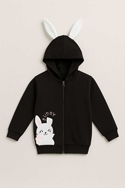 gigigiyim Girl's Jacket with Rabbit Ears