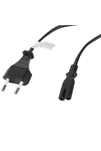 OEM Universal power cable with IEC C8 connector, 2-pin, 1.5m, 230V, black