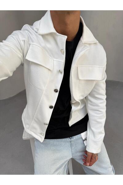 KağanKY Jachetă albă de primăvară