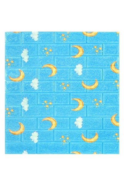 GOLD MARKET Set of 10 Self-Adhesive 3D Brick-Effect Wallpaper Panels, Waterpr...