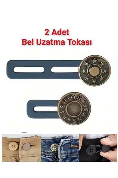 Mucha 2 Adet Pantolon Kemer Bel Uzatma Tokası | Konforlu ve Pratik Bel Genişletici