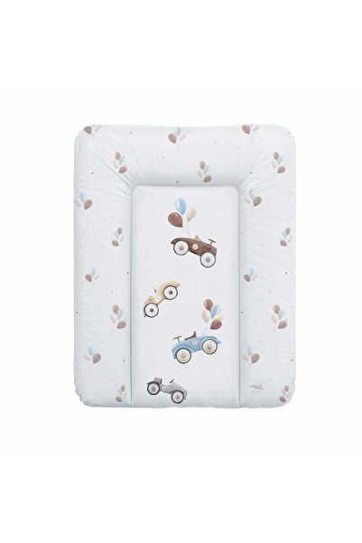 Ceba Baby Saltea de infasat, moale Retro Cars, Fara ftalati, 70 x 50 cm, Alb/Bej