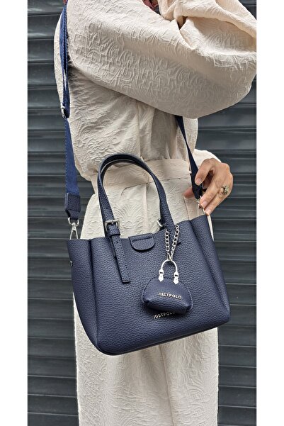 Just Polo Women's New Season 3 Compartment Soft Leather Adjustable Cross Strap Shoulder Bag