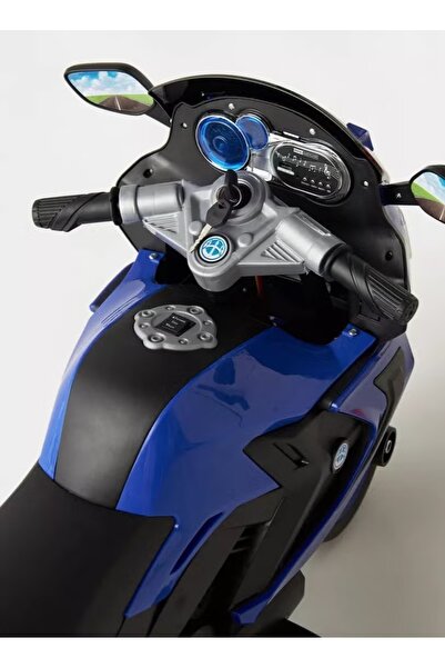 BabyCara دراجة نارية كهربائية للأطفال 12 فولت مع إضاءة وموسيقى USB ومحركين مناسبة حتى 3-6 سنوات