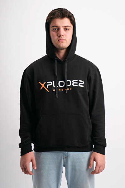 WE AND ME oversized Φαρδύ κοστούμι με τύπωμα με κουκούλα Ανδρικό φούτερ