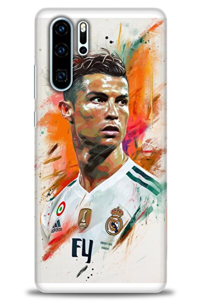 Rulet Aksesuar غطاء متوافق مع هاتف هواوي P30 Pro HD مطبوع - غطاء سيليكون بتصم...