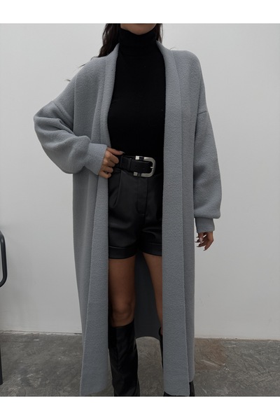 kenza'a Tricotaj cu textura moale Cardigan lung