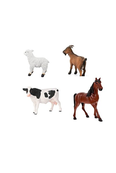 NW NessiWorld BMA-14 حيوانات المزرعة رباعية الأرجل في عبوة PVC