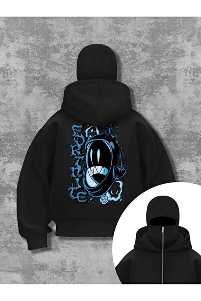 LAND MODA سترة صوفية للجنسين من Snow Masked Ninja من الصوف السميك بخيطين