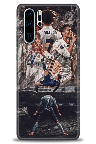 Rulet Aksesuar غطاء متوافق مع هاتف هواوي P30 Pro HD مطبوع - غطاء سيليكون بتصم...