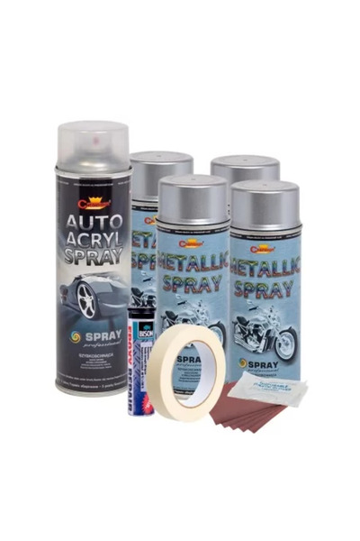Avex Complete Wheel Repair and Painting Kit, Metallic Silver, V4