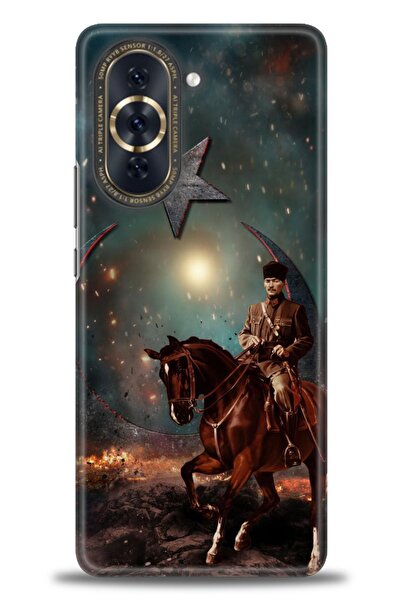 Rulet Aksesuar غطاء متوافق مع هاتف هواوي نوفا 10 HD مطبوع - غطاء سيليكون مصمم...