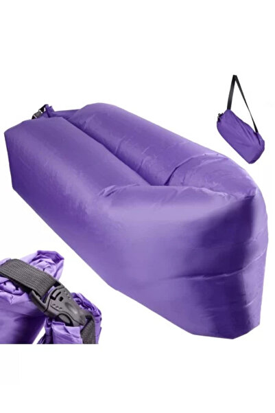 Avex Self-Inflating Mattress 'Lazy Bag' Lounger, 230 x 70 cm, Violet